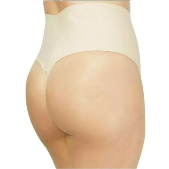 Maidenform Curvy Cooling Shaping Thong Firm Control Beige Plus Size 4X NEW - Picture 1 of 10